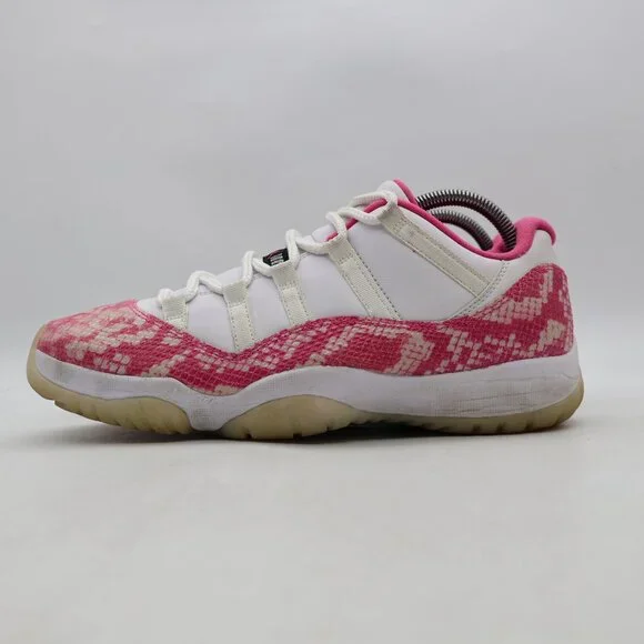 Nike Air Jordan 11 Low Retro XI Pink Snakeskin Women's US Size 11 AH7860-106